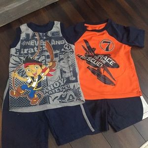 3t boys short sets bundle